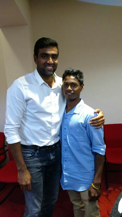 Silambarasan has huge respect for Ashwin and looks upto him for the way he approaches the game.
