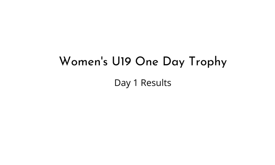 Women's U19 One Day Trophy (1)